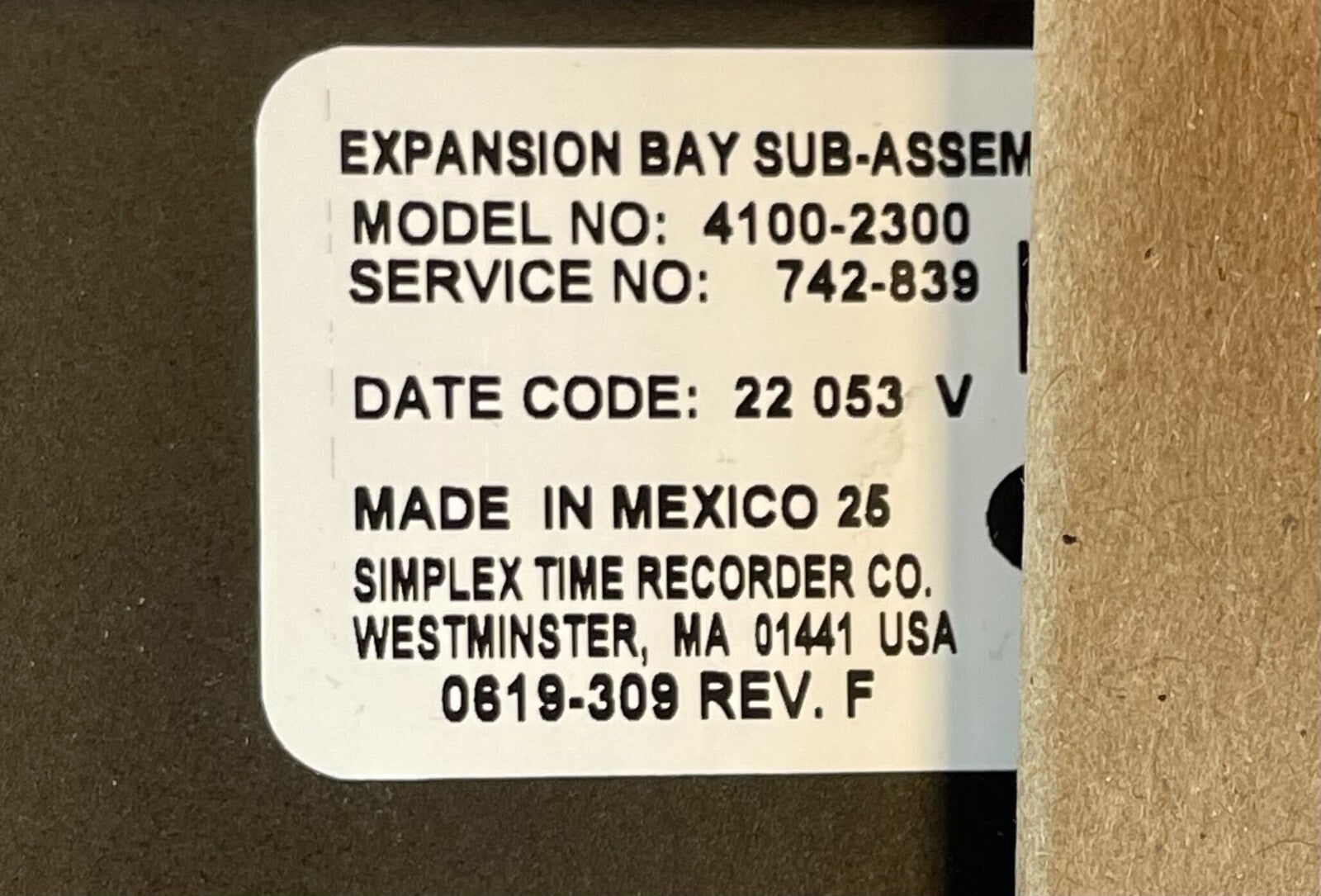 Simplex 4100-2300 - Same Day Shipping (SEALED)