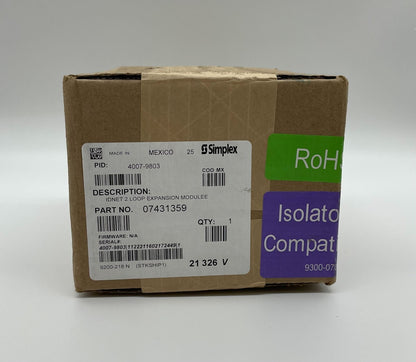 Simplex 4007-9803 Idnet 2 Loop Expansion Module