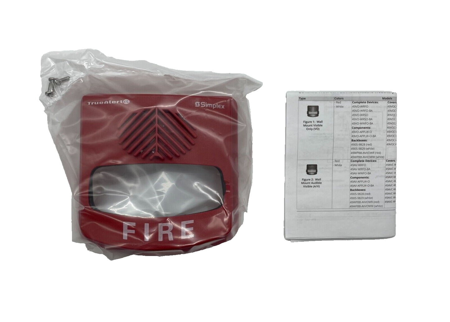 Simplex 49AVC-WRFIRE-O - Same Day Shipping (SEALED)