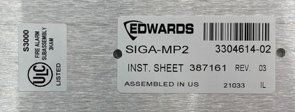 Edwards SIGA-MP2 - Same Day Shipping (SEALED)