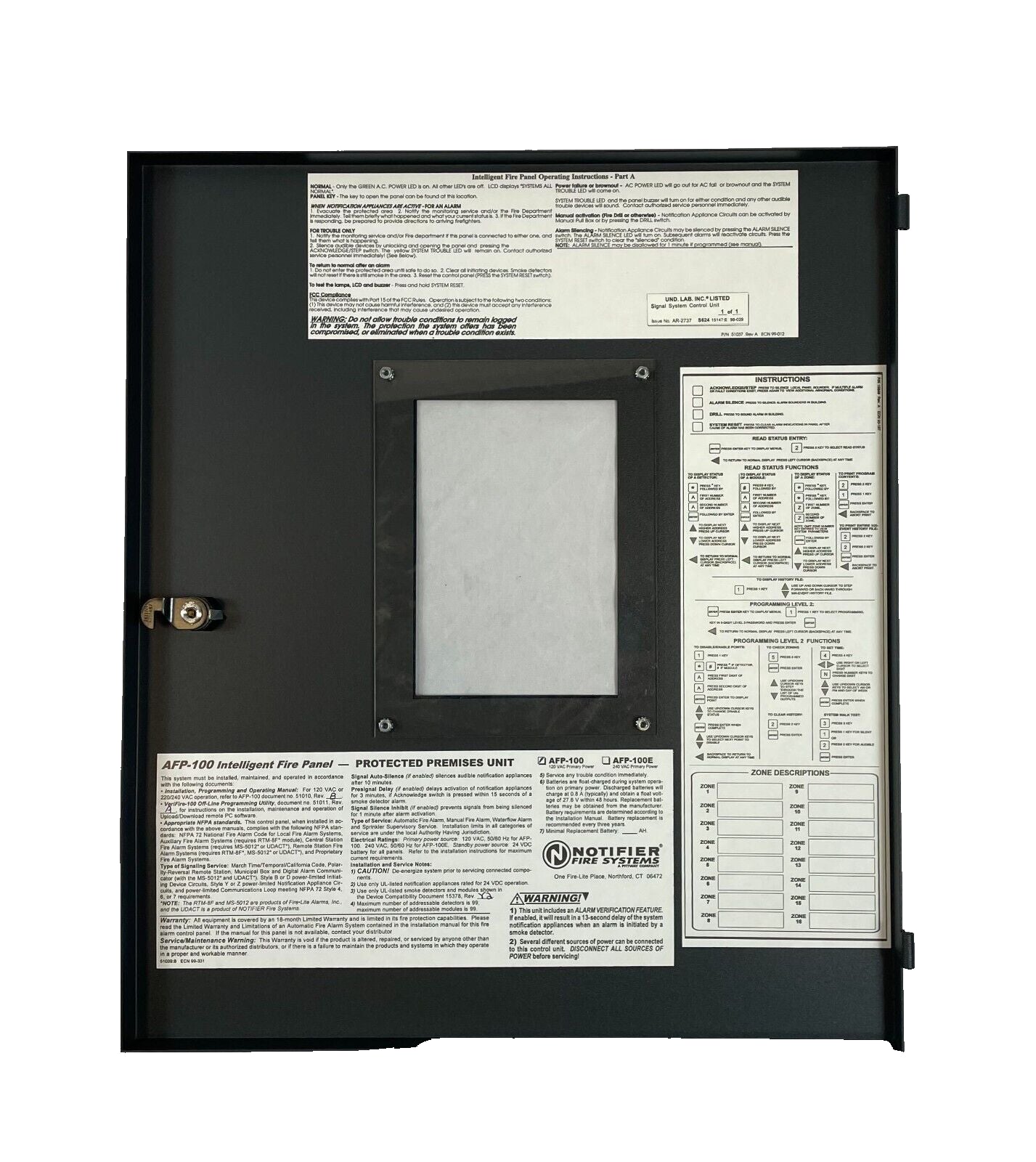 Notifier DR-APF100 - Same Day Shipping (SEALED)