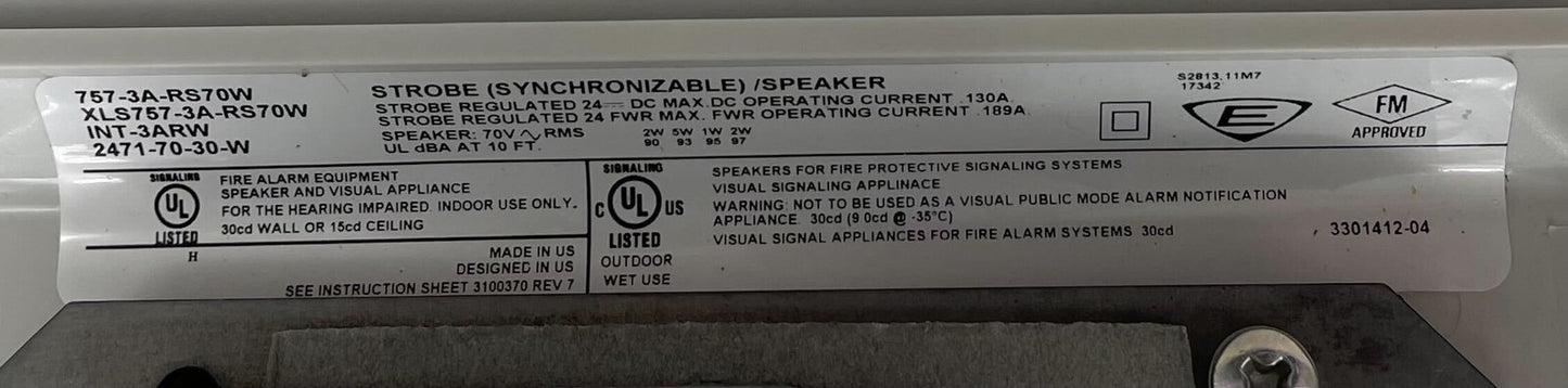 Edwards 757-3A-RS70W - Same Day Shipping (SEALED)