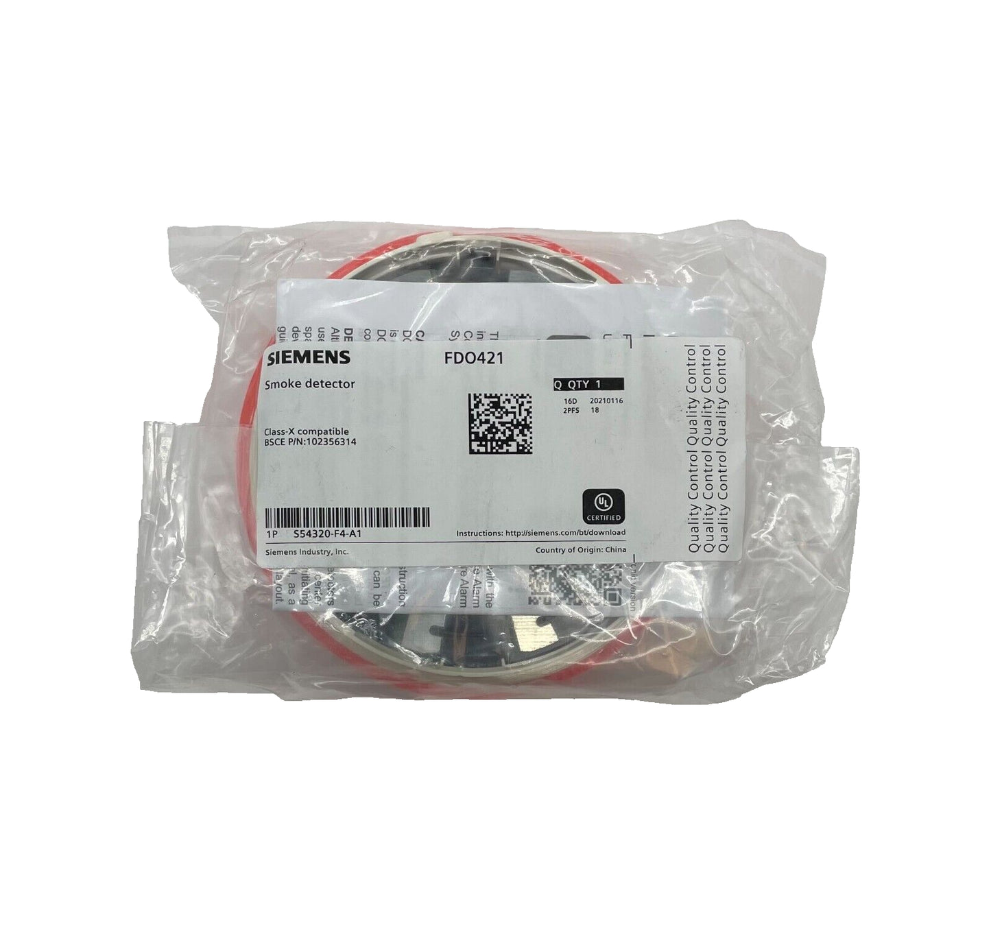 Siemens FDO421 (S54320-F4-A1) Smoke Detector - Same Day Shipping (SEALED)