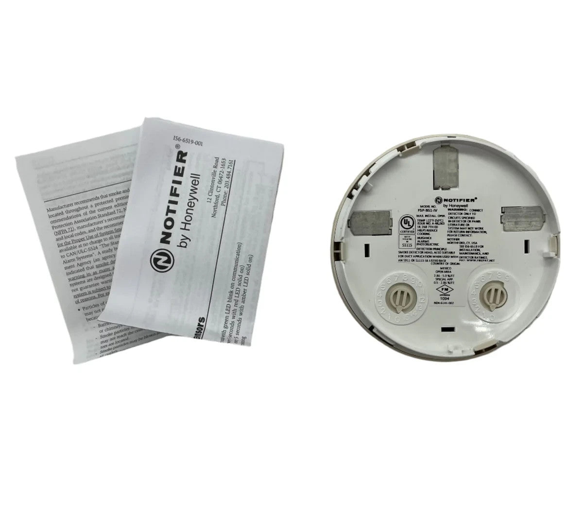 Notifier FSP-951 Photoelectric Smoke Sensor White