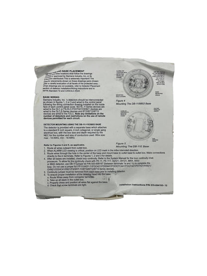Siemens DB-11 Low-Profile Surface-Mount Base