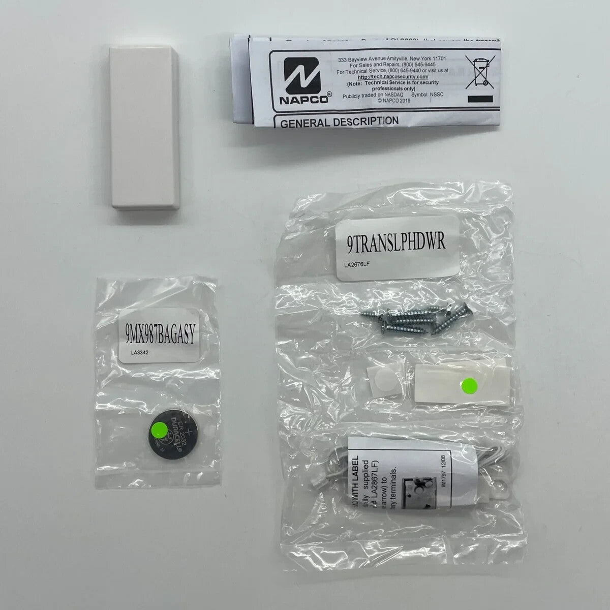Napco GEM-TRANSLP Low Profile Wireless Window/Door - Same Day Shipping (SEALED)