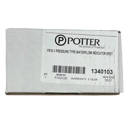 Potter PS10-1 Pressure Type Waterflow Indicator - Same Day Shipping (SEALED)