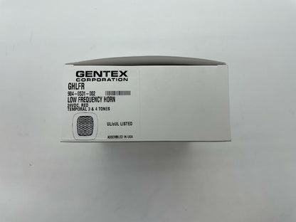 Gentex GHLFR (904-0531-002) Low Frequency Horn, 24VDC 520Hz, Red