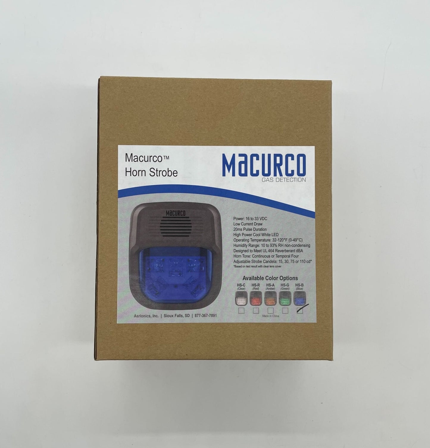 Macurco HS-B - Same Day Shipping (SEALED)