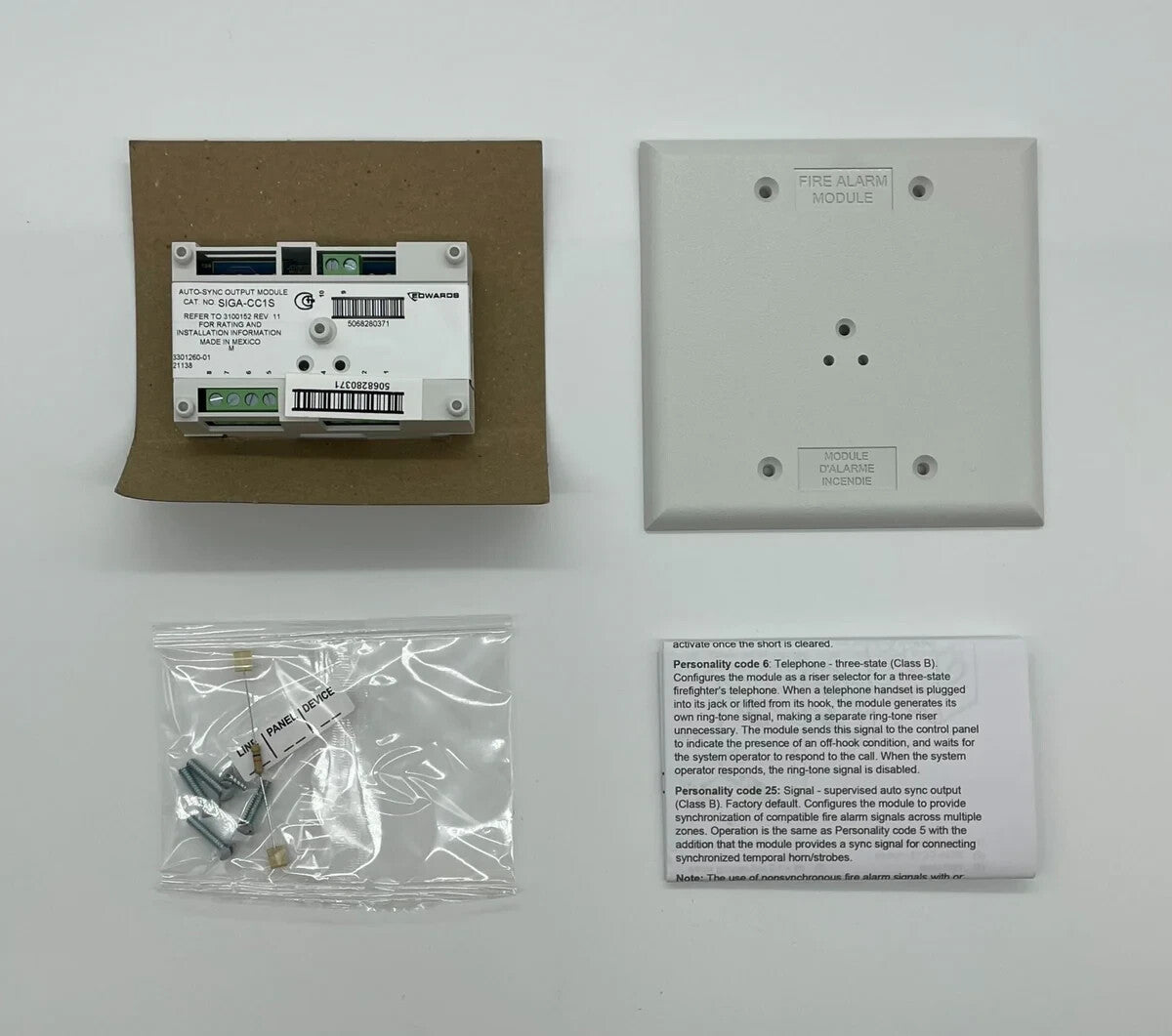 Edwards SIGA-CC1S - Same Day Shipping (SEALED)