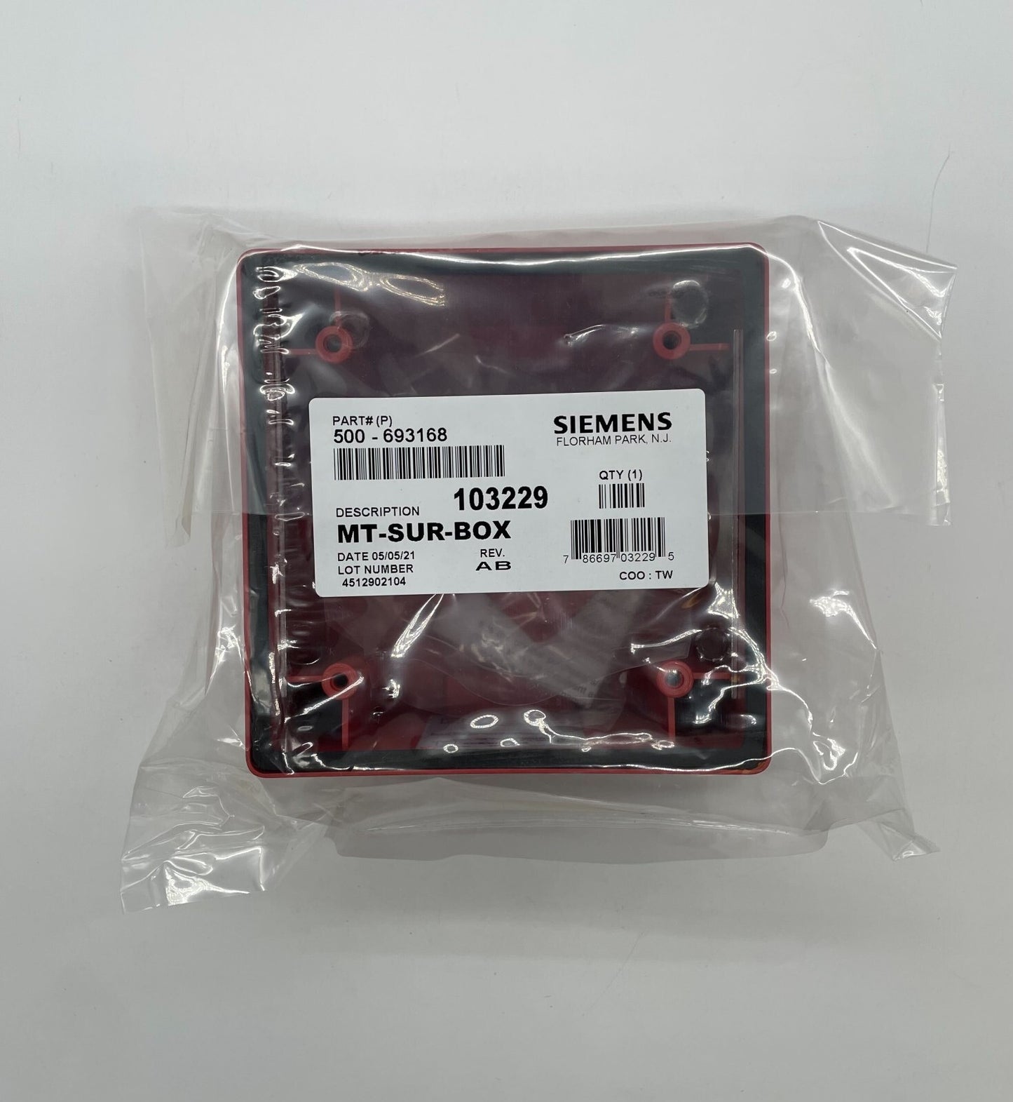 Siemens MT-SUR-BOX Surface Mount Back Box - Same Day Shipping (SEALED)