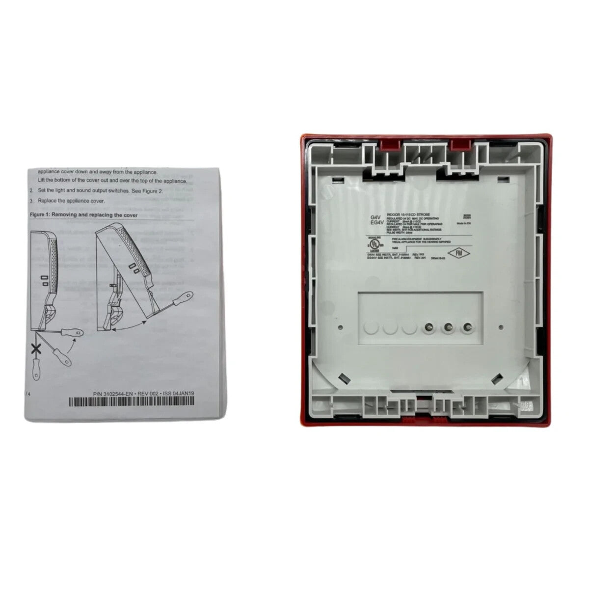 Edwards G4VRF Wall Strobe, 15-110Cd, Red - Same Day Shipping (SEALED)