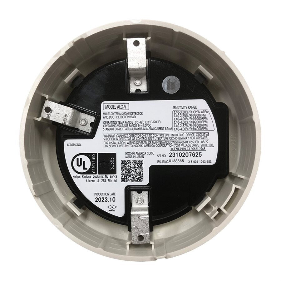 Hochiki ALO-V Analog Photoelectric Smoke Sensor - Same Day Shipping (SEALED)