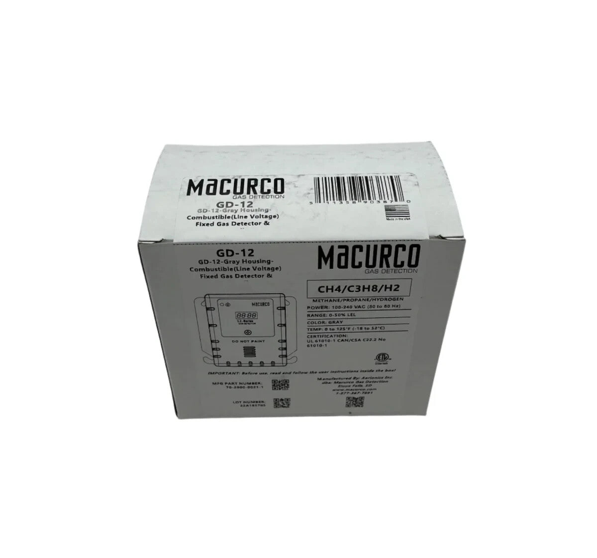 Macurco GD-12 - Same Day Shipping (SEALED)