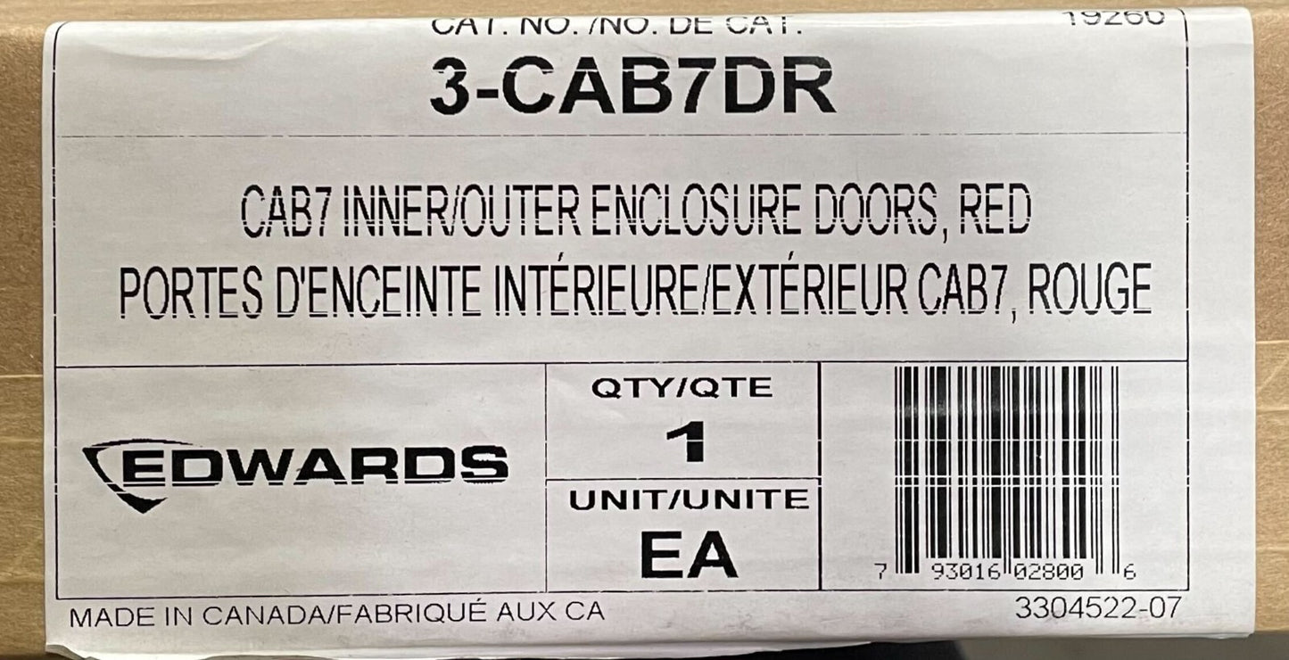 Edwards 3-CAB7DR - Same Day Shipping (SEALED)