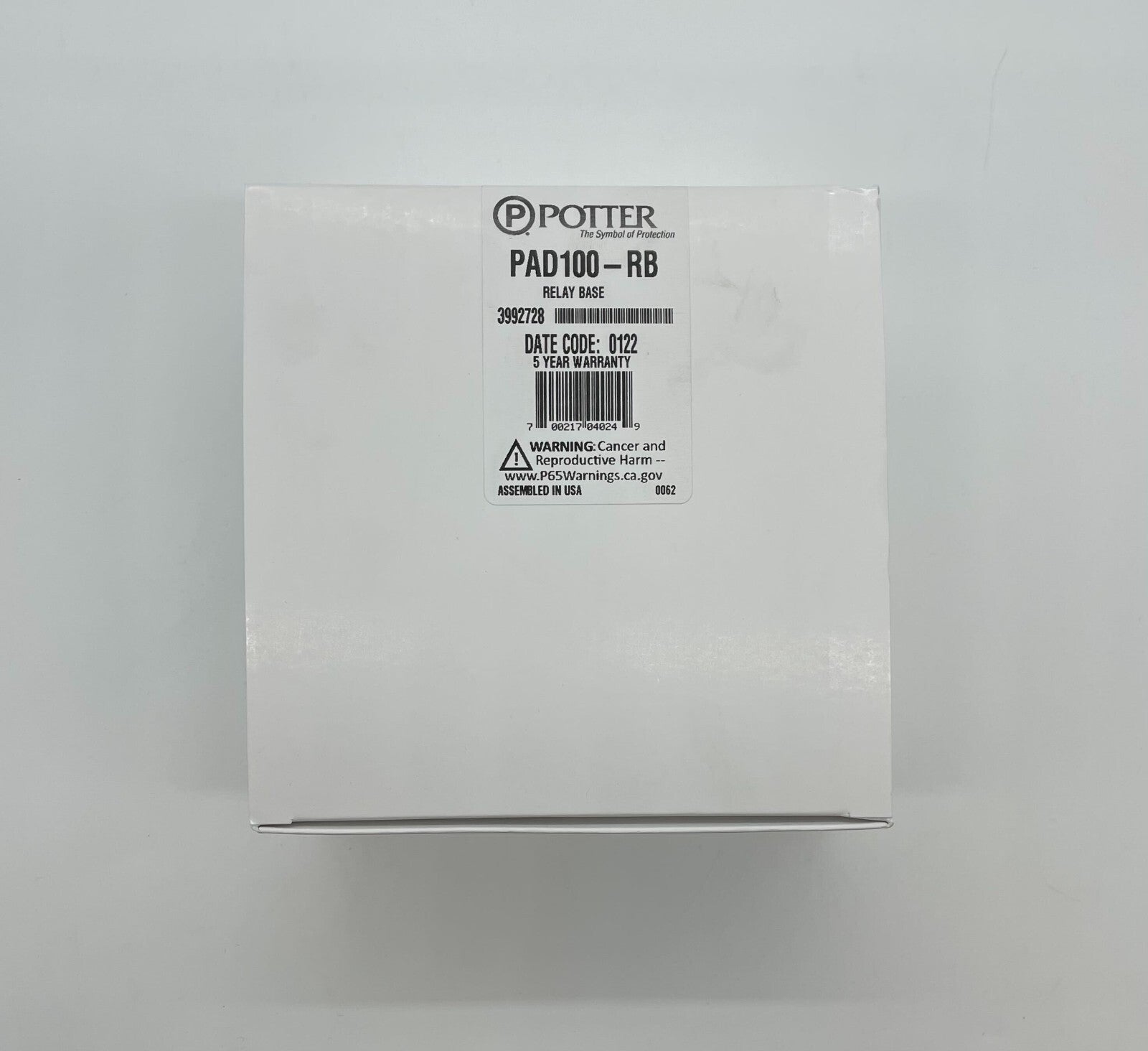 Potter PAD100-RB - Same Day Shipping (SEALED)