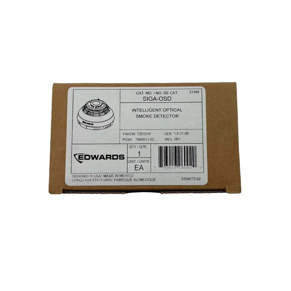 Edwards SIGA-OSD Intelligent Optical Smoke Detector (Replaces SIGA-PD)