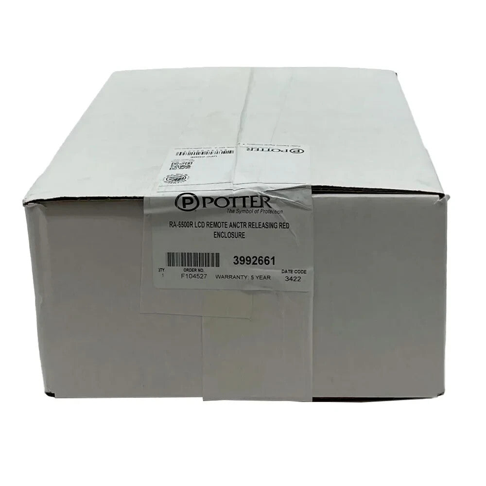 Potter RA-6500R LCD Releasing Annunciator - Same Day Shipping (SEALED)