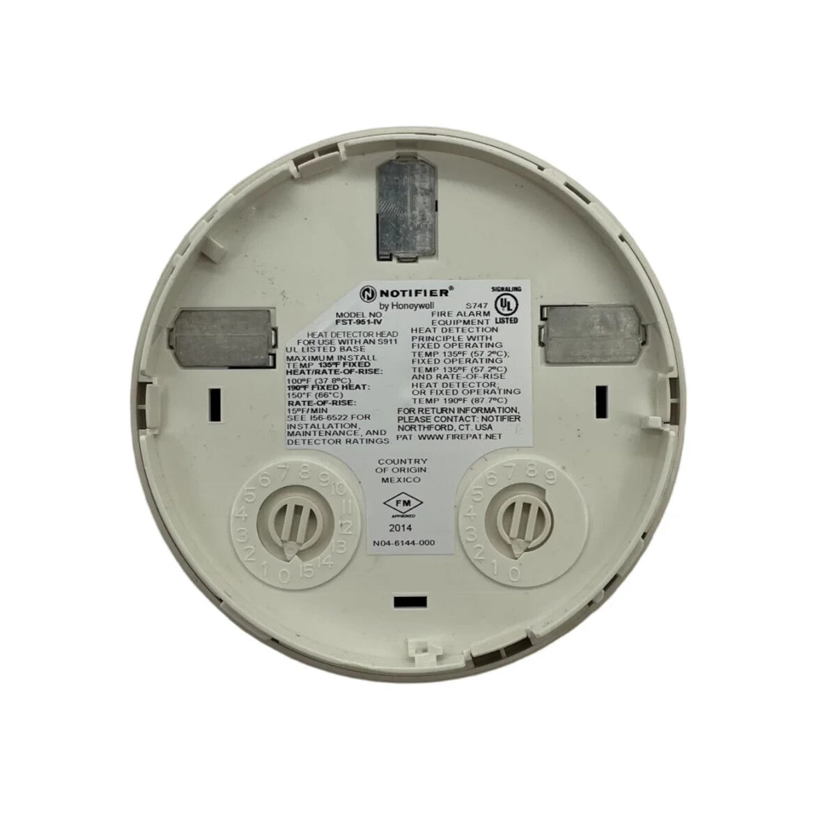 Notifier FST-951-IV Ivory Plug-In Thermal Detector - Same Day Shipping (SEALED)
