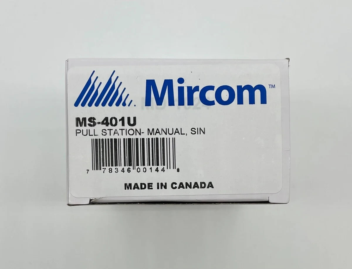 Mircom MS-401U Single Stage Pull Station - Same Day Shipping (SEALED)
