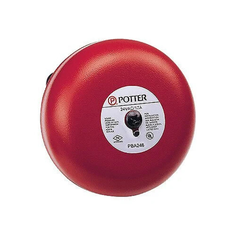 Potter PBA-1206 6" AC Powered Bell, 120VAC - Same Day Shipping (SEALED)