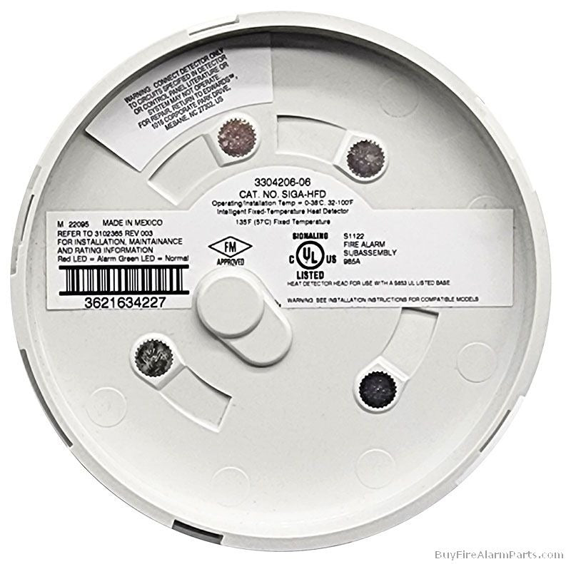 Edwards EST SIGA-HFD Fixed Temp Heat Detector